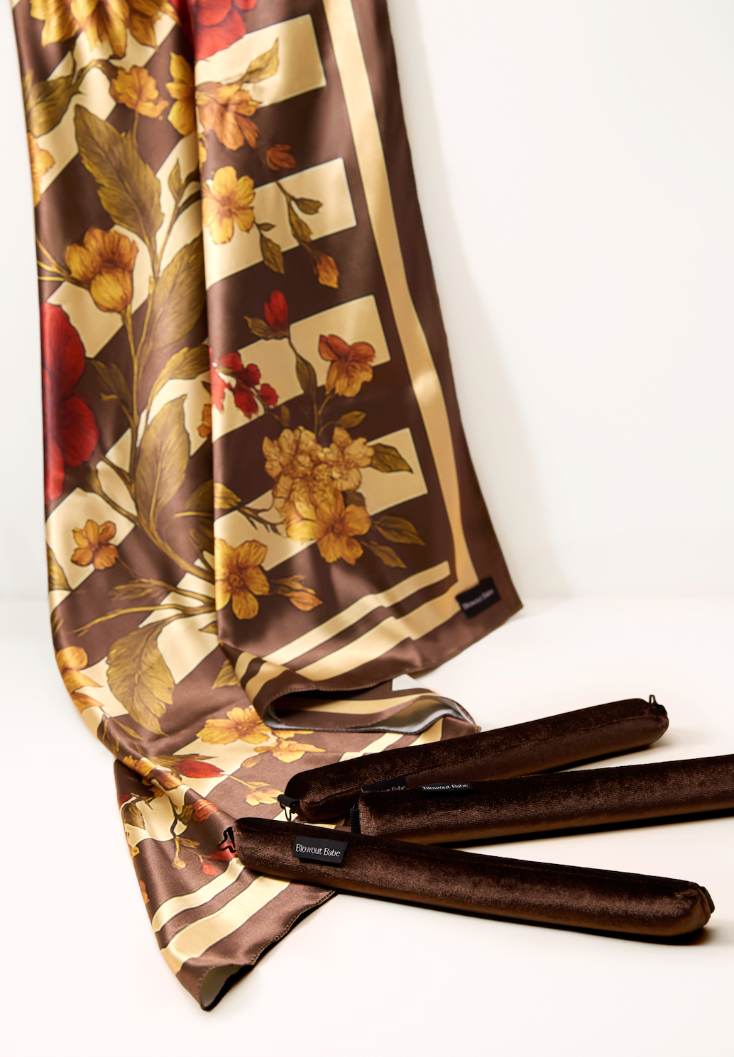 Satin Scarf - Floral